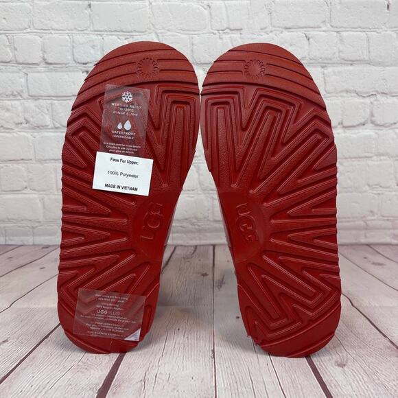 Ugg Classic Samba Red Mini Clear Waterproof Boots Women’s Size 6 (S/N 1112386K) - Picture 9 of 10